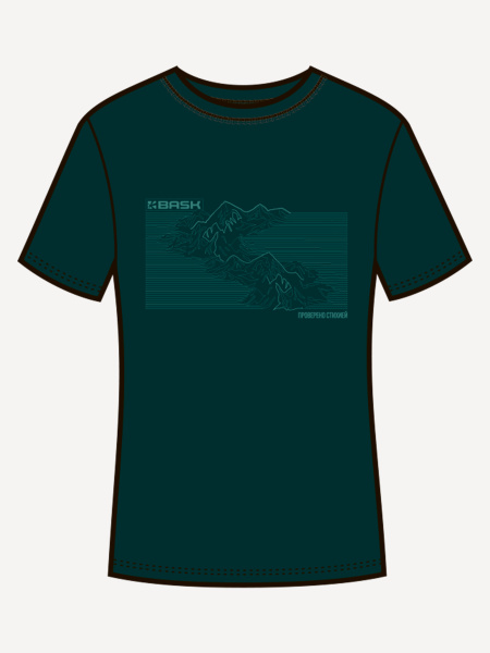 Футболка BASK Topography LT V2 (Женский; 42; Морская Волна)